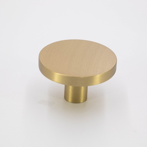 Round  Cabinet Knob - Drawer Pull, Cabinet Handle, Gold Cabinet Knobs - Set of 2 - Picture 3 of 5